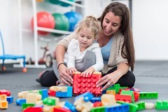 girl with blocks